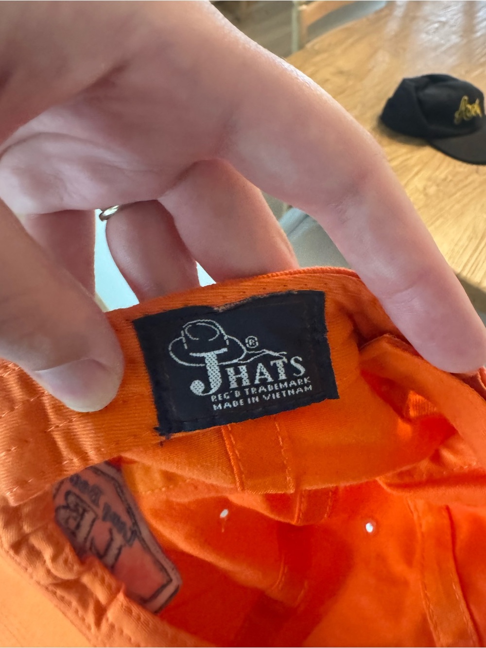 Vintage LBI Long Beach Island NJ Hat Orange - Picture 4 of 5